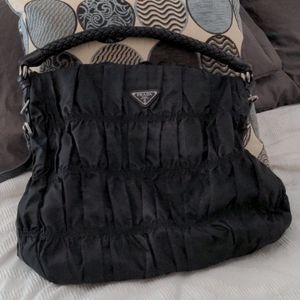 COPY - Prada Tessuto Nylon Hobo with Xbody Stap EUC